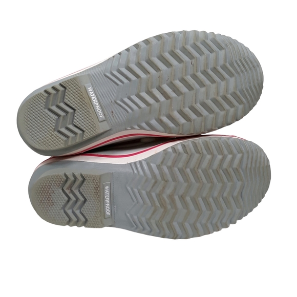 Sorel Yoot Pac Leather Snow Winter Boots Pink Snowflake - Picture 9 of 11